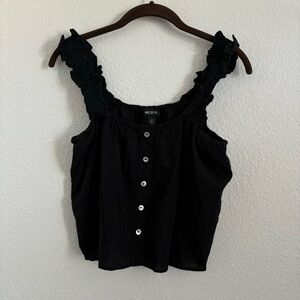 Wildfox Women's Size Small Black Cropped Top